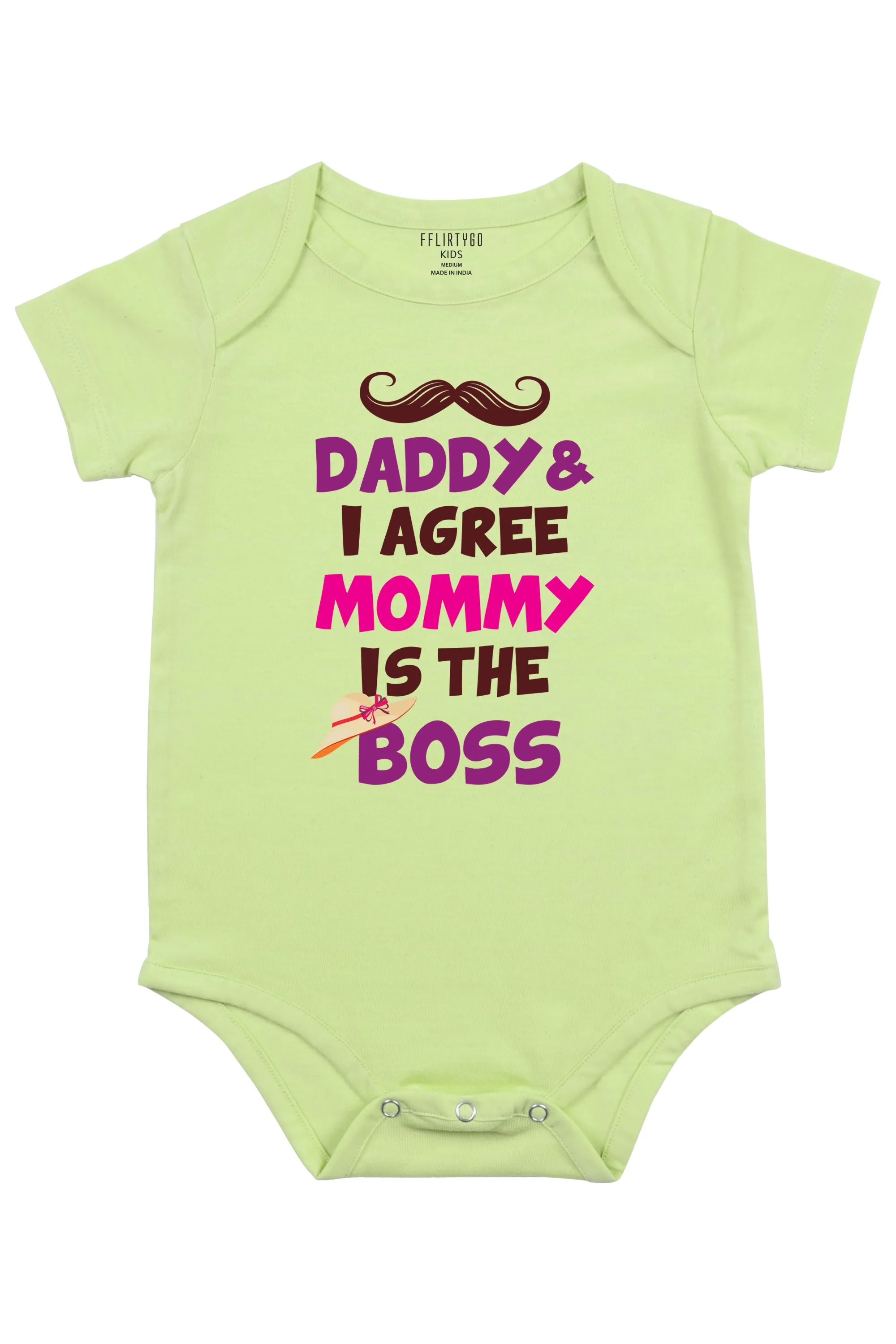 Daddy and I Agree Mommy is The Boss Baby Romper | Onesies