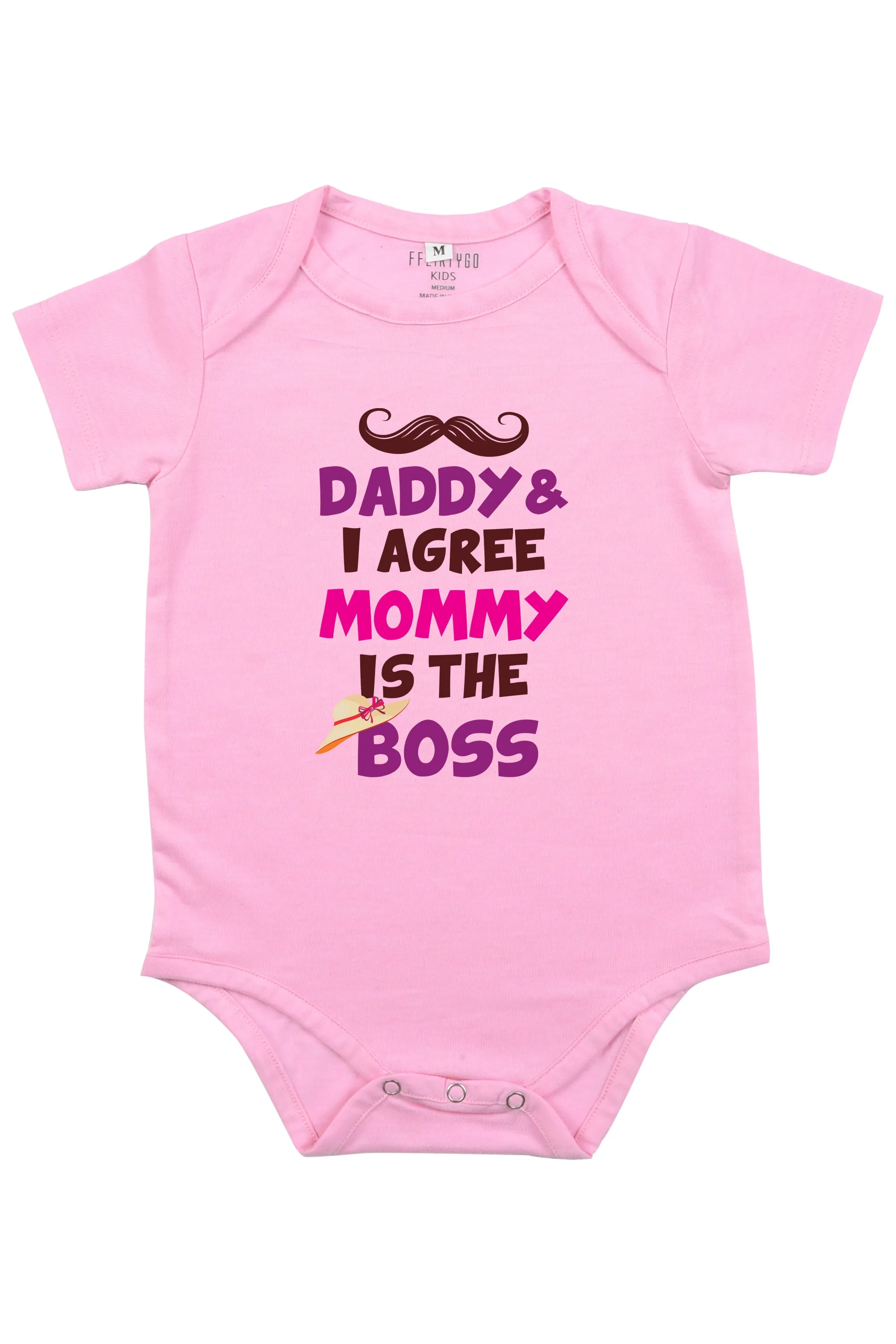 Daddy and I Agree Mommy is The Boss Baby Romper | Onesies