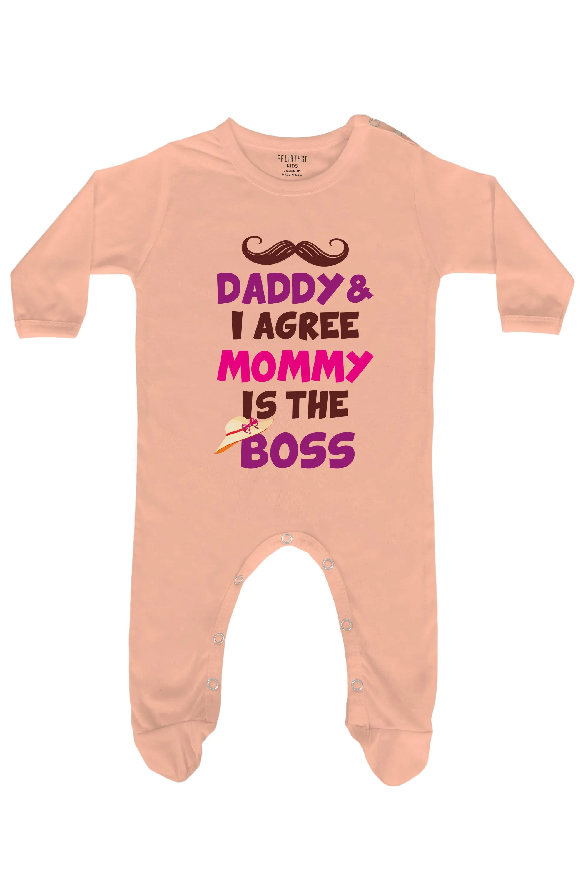 Daddy and I Agree Mommy is The Boss Baby Romper | Onesies