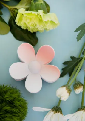 Daisy Hair Clips in Ombre Peach