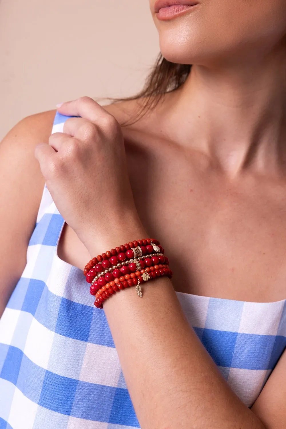 Diamond Ball Round Bead Bracelet