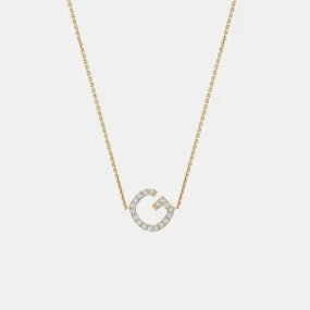 Diamond Initial Necklace