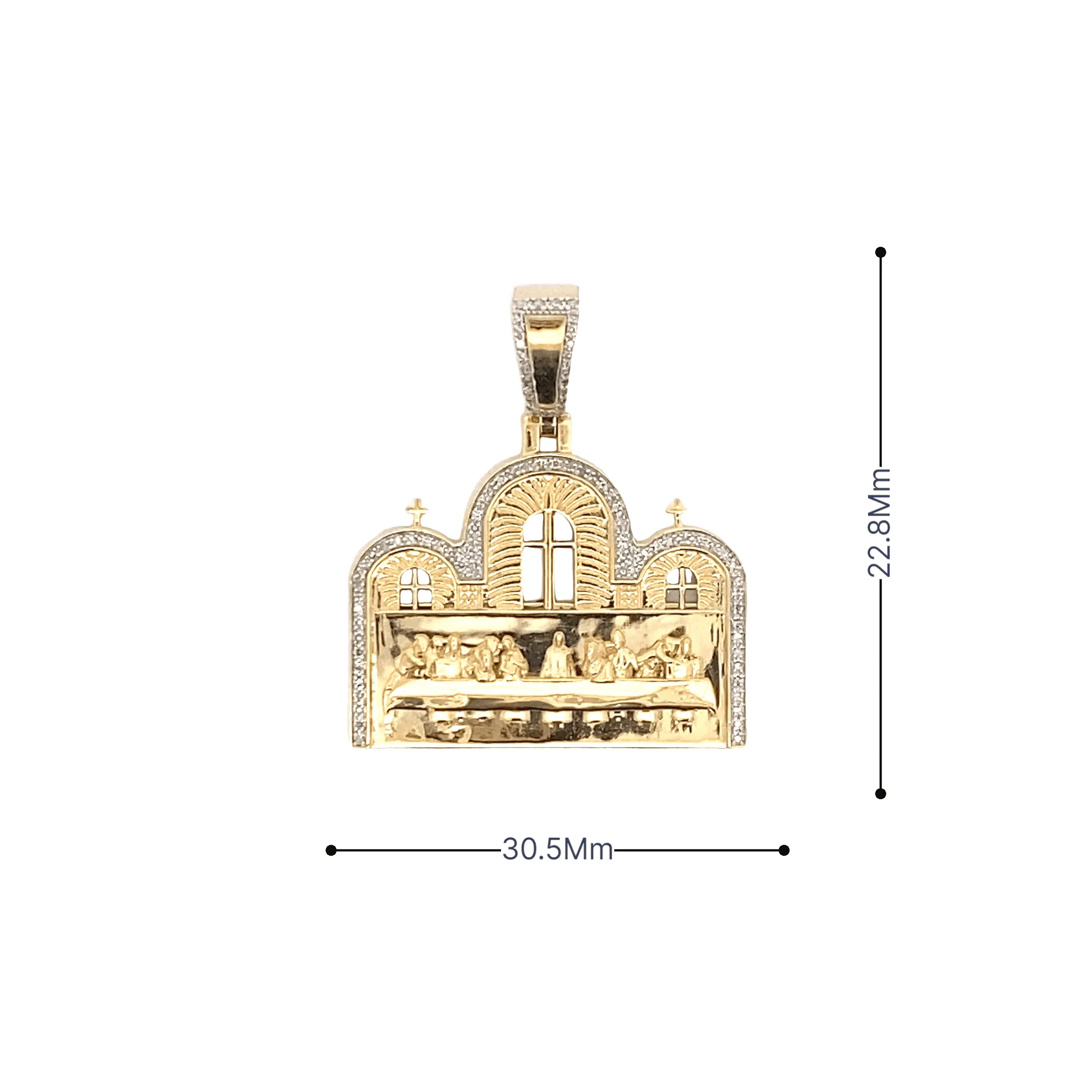 Diamond Last Supper Pendant