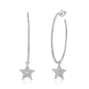 Diamond Star Hoops