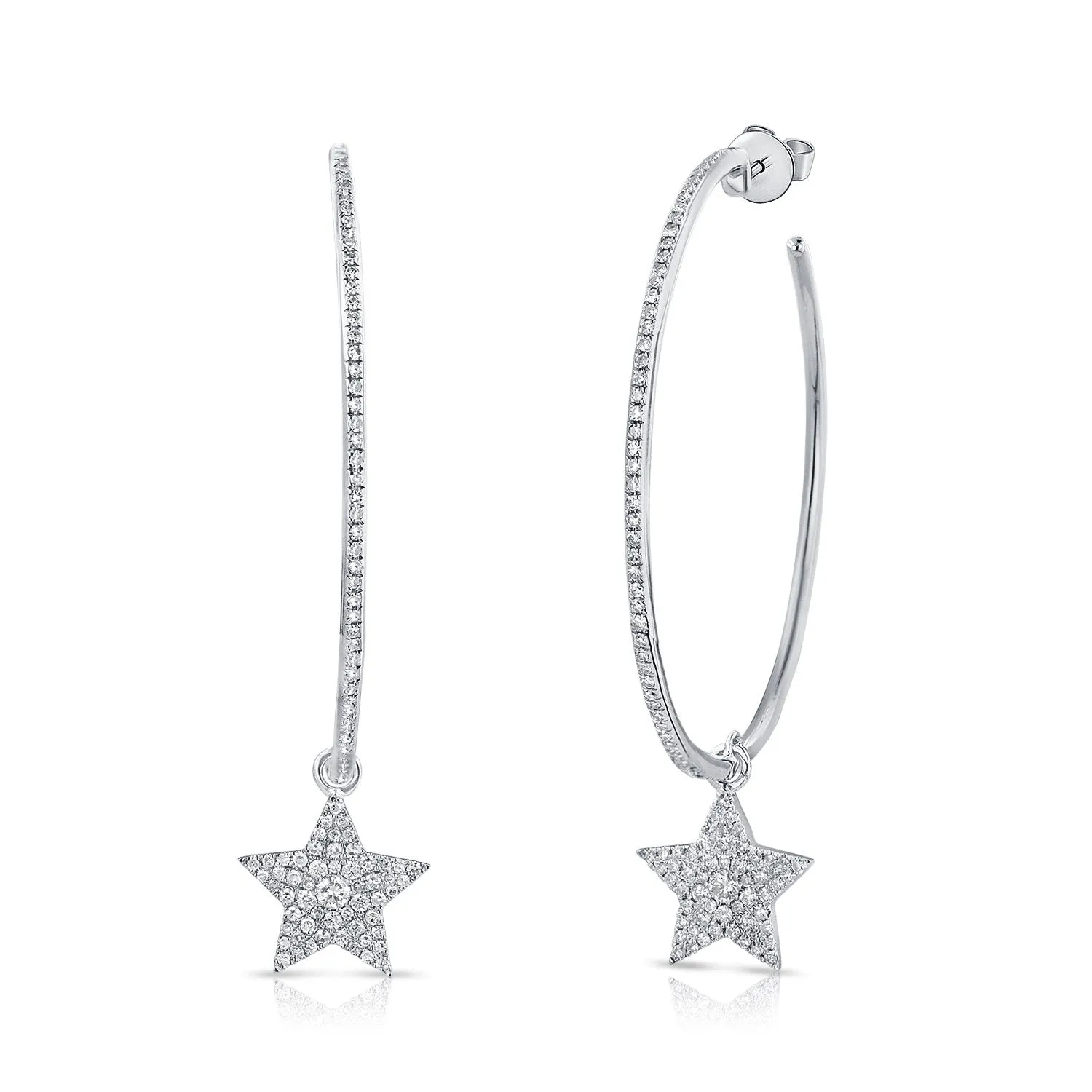 Diamond Star Hoops