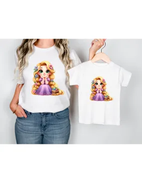 Disney Princess Mama and Daughter Matching Shirts