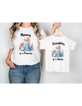 Disney Princess Mama and Daughter Matching Shirts