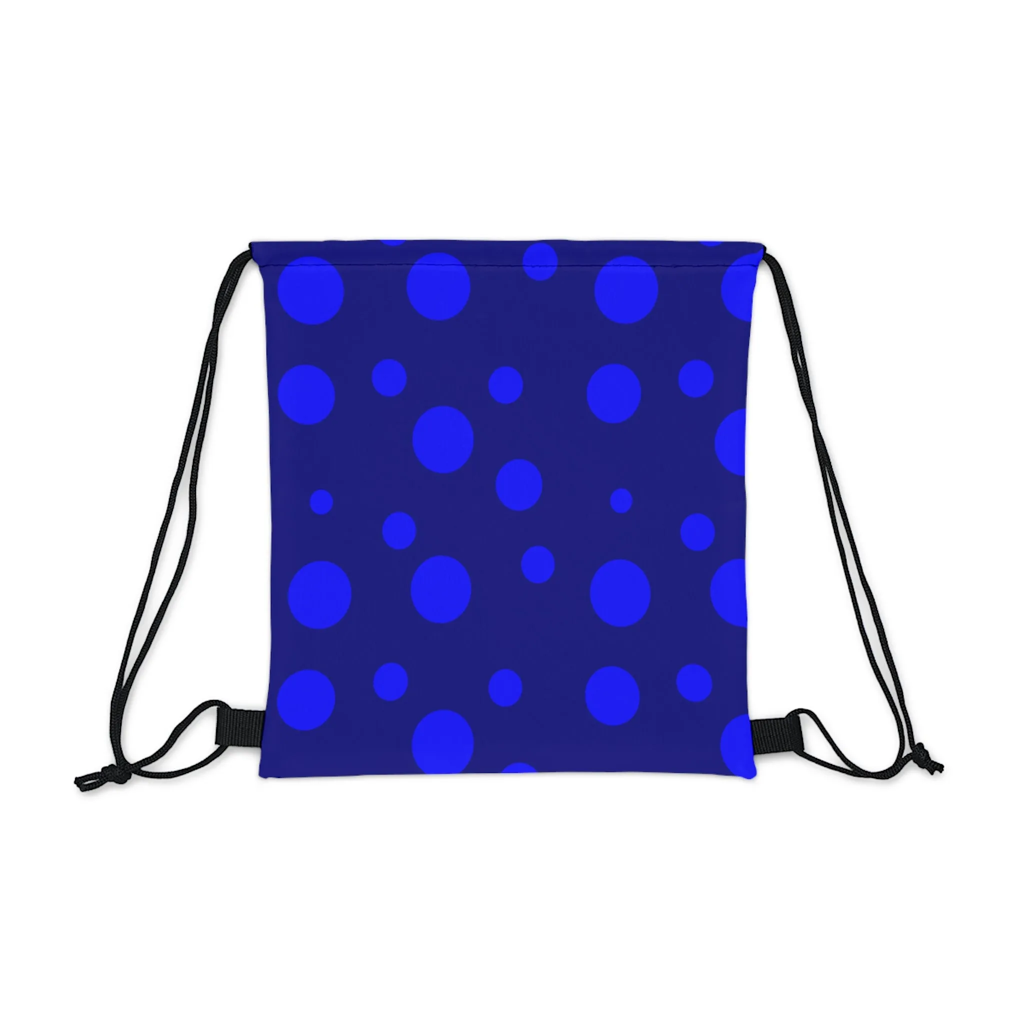 Drawstring Bag - Blue Polka Dot