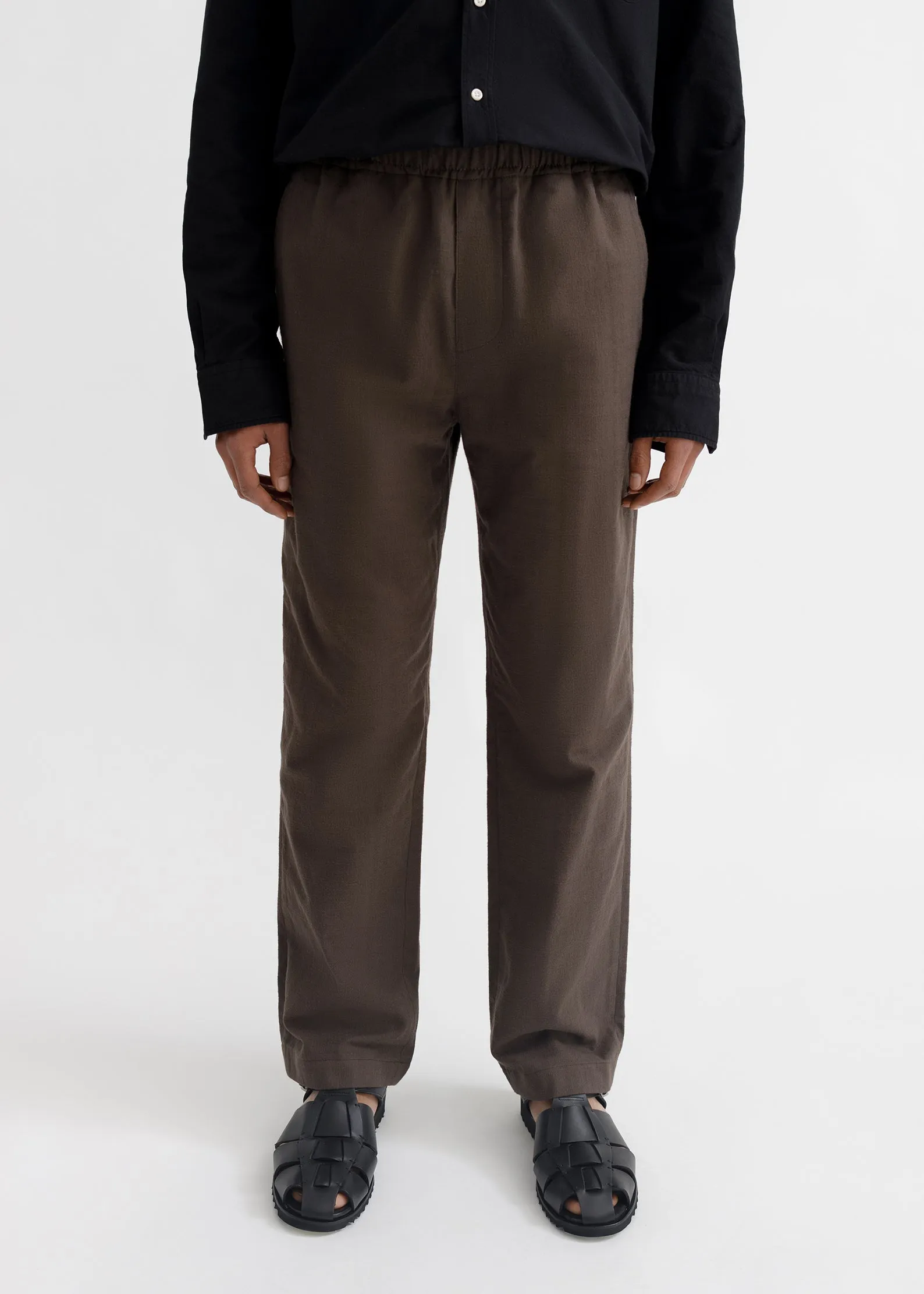 Drawstring Trousers - Brown