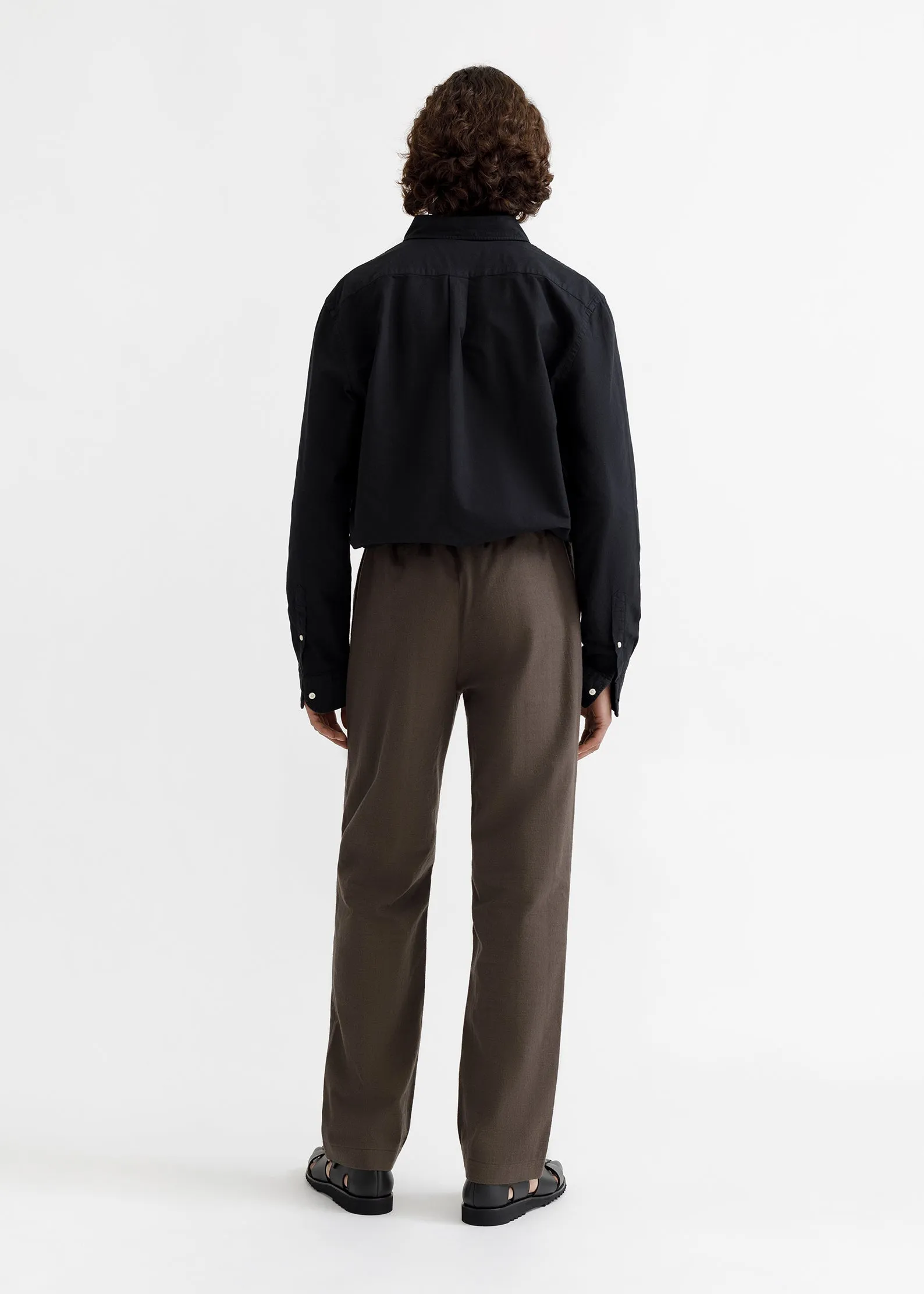 Drawstring Trousers - Brown