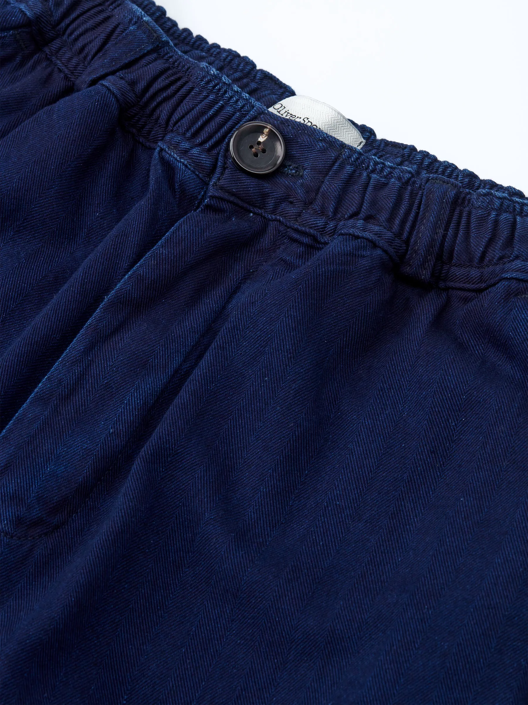 Drawstring Trousers Faye Indigo Blue