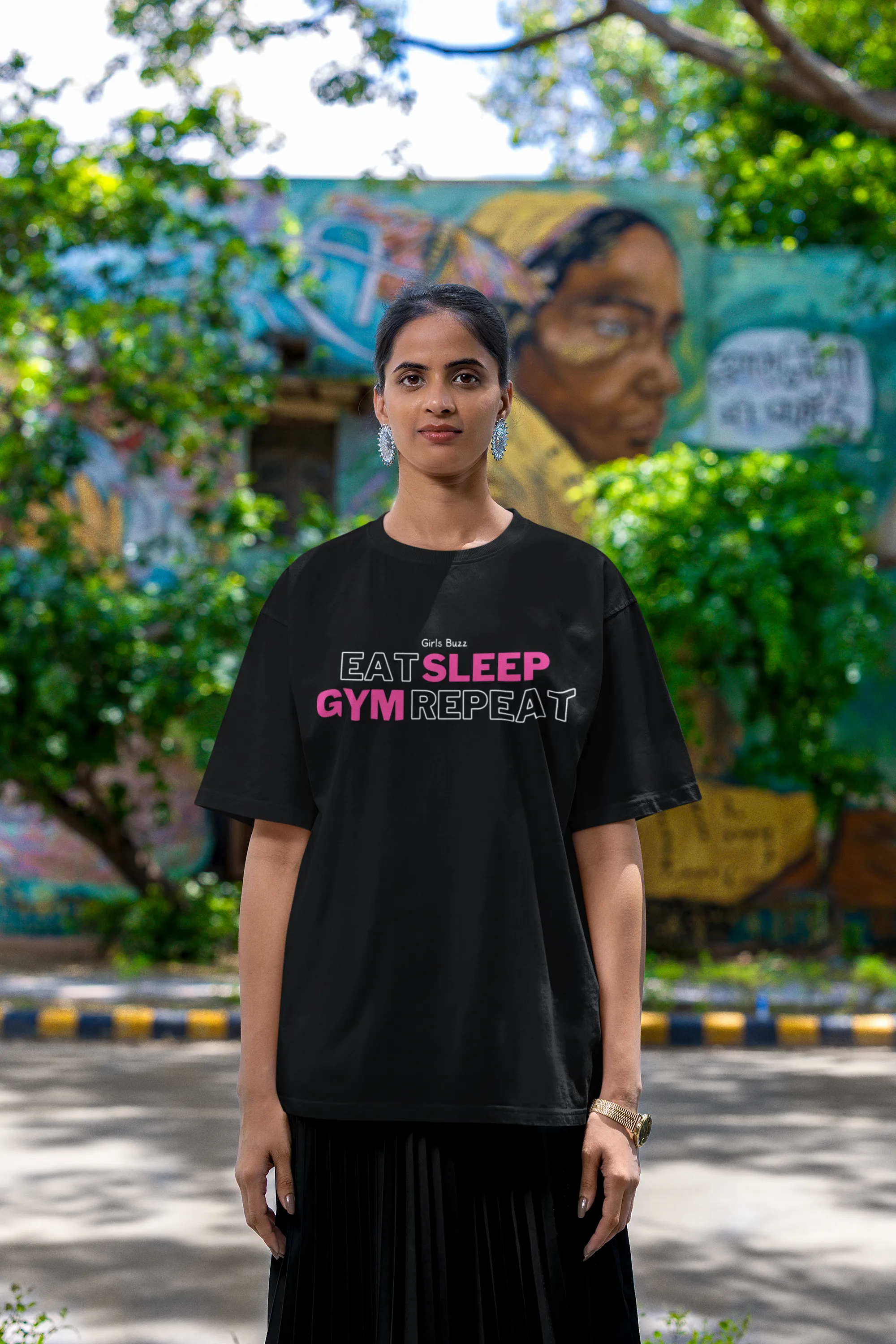 Eat Sleep Gym Repeat Workout Tee