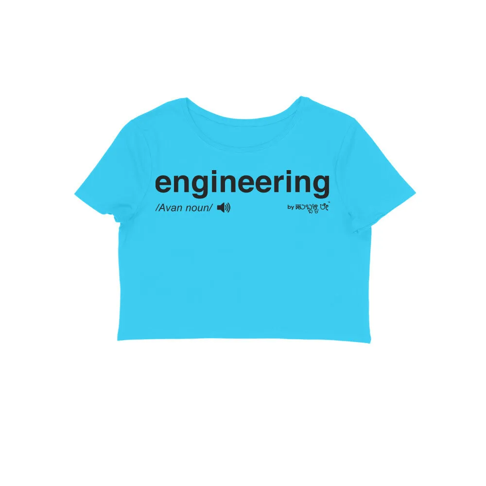 Engineering - Kannada Women's Crop Top