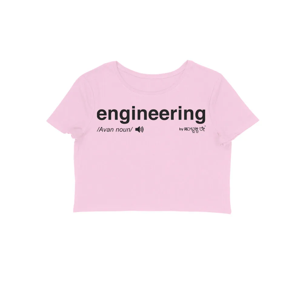 Engineering - Kannada Women's Crop Top