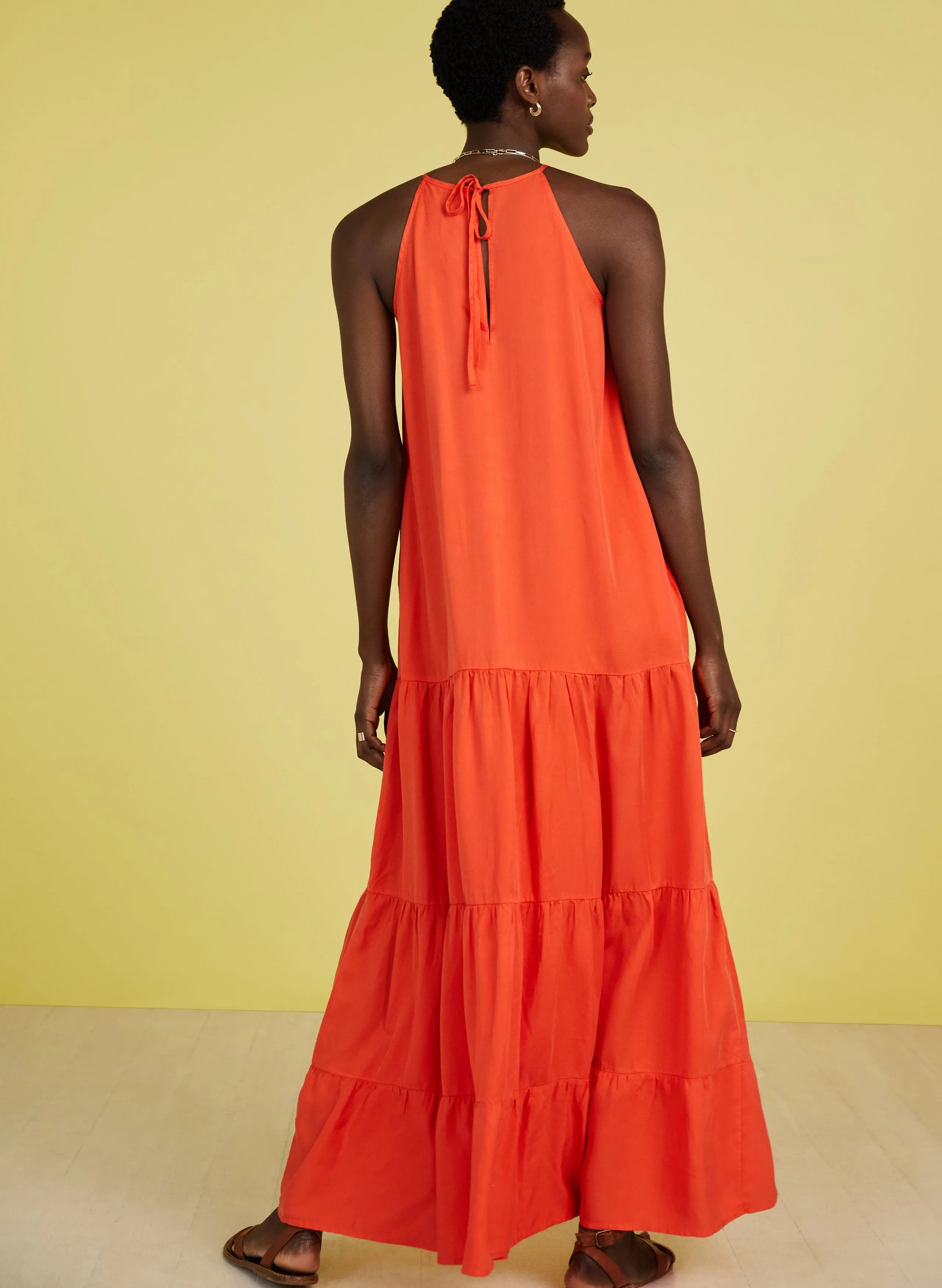 Everly TENCEL Maxi Dress | Tangerine