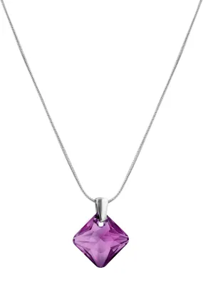 Facet Princess Pendant Necklace JS.0032