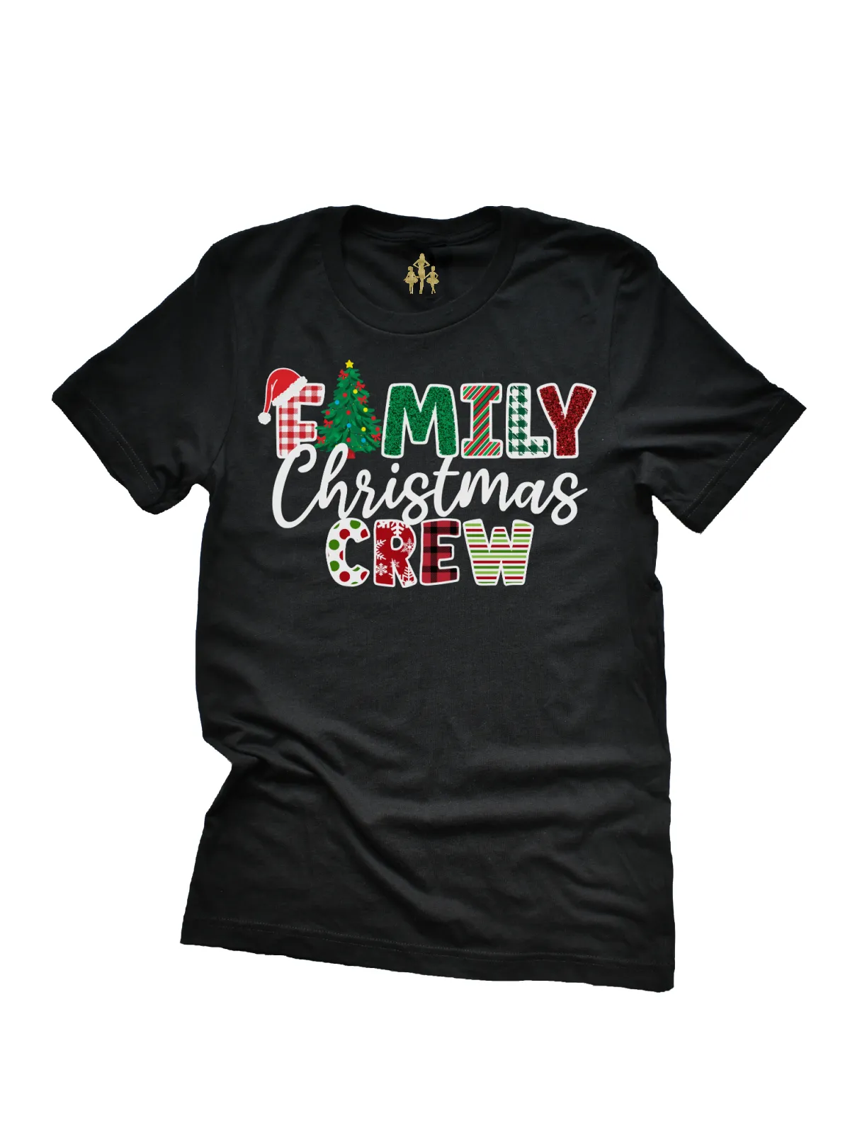 Family Christmas Crew Matching Shirts - Black