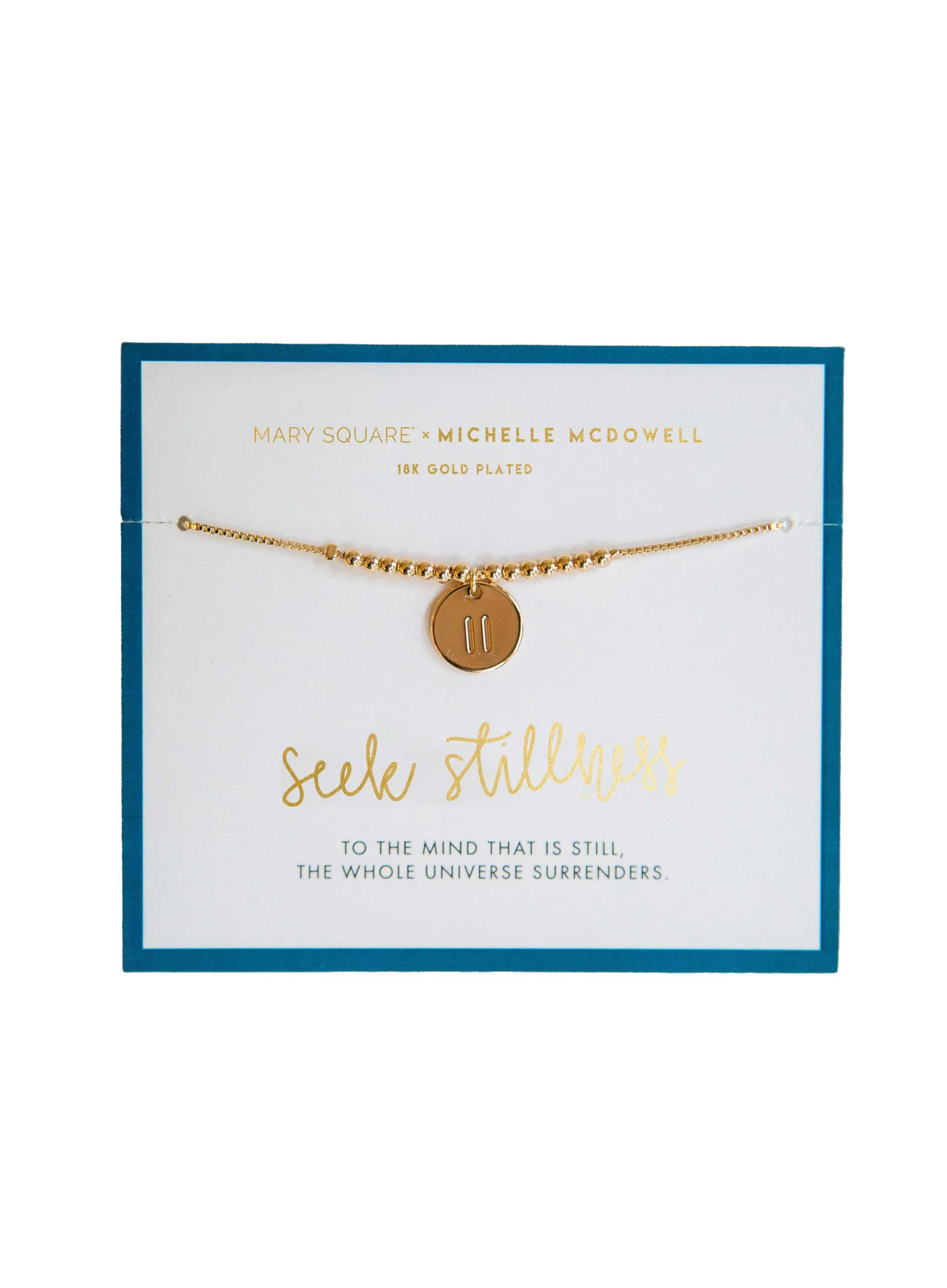 FINAL SALE - Seek Stillness Inspirational Bracelet