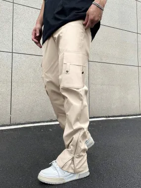 Flap Pocket Side Zipper Cargo Pant