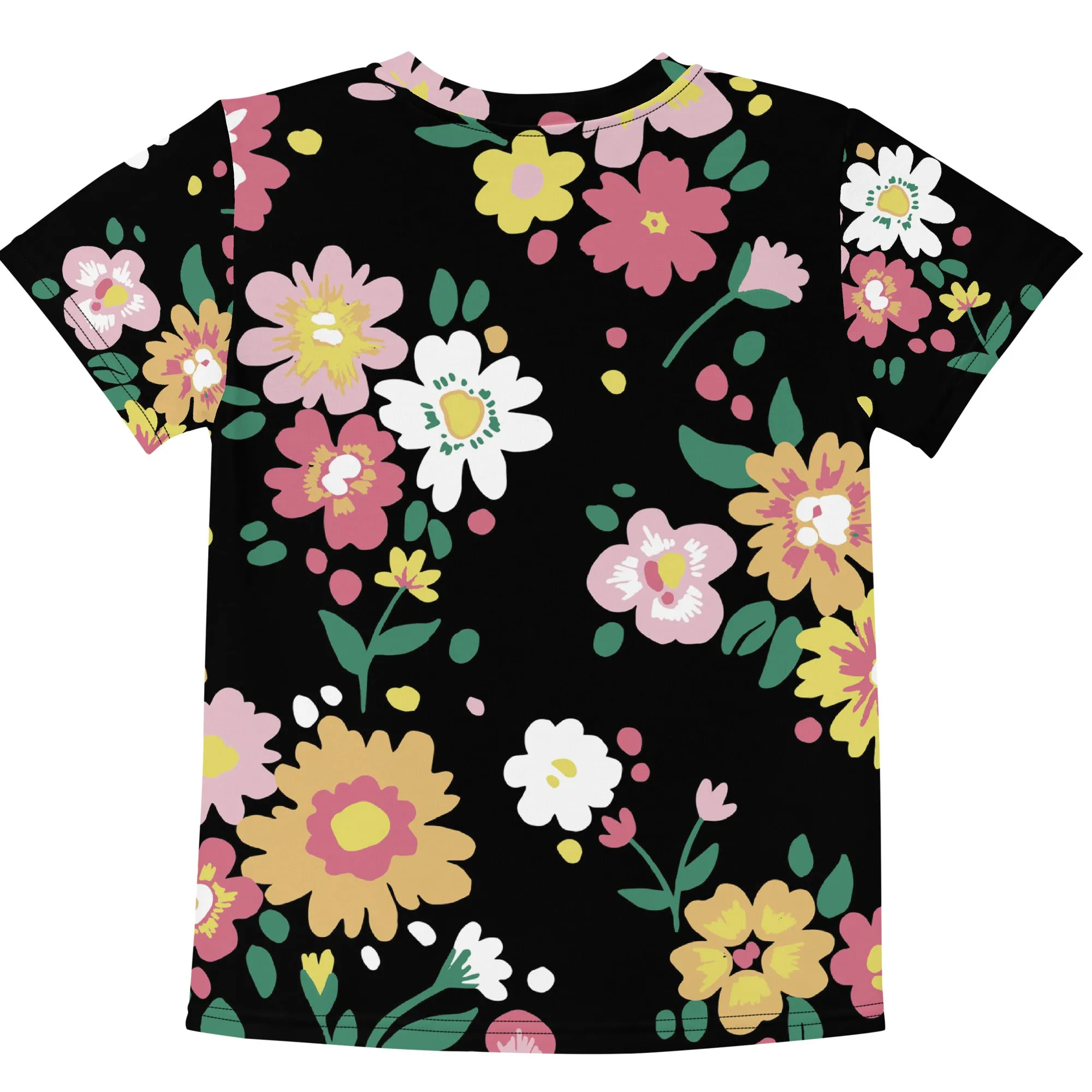 Floral petal Kids crew neck t-shirt