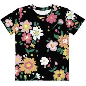 Floral petal Kids crew neck t-shirt