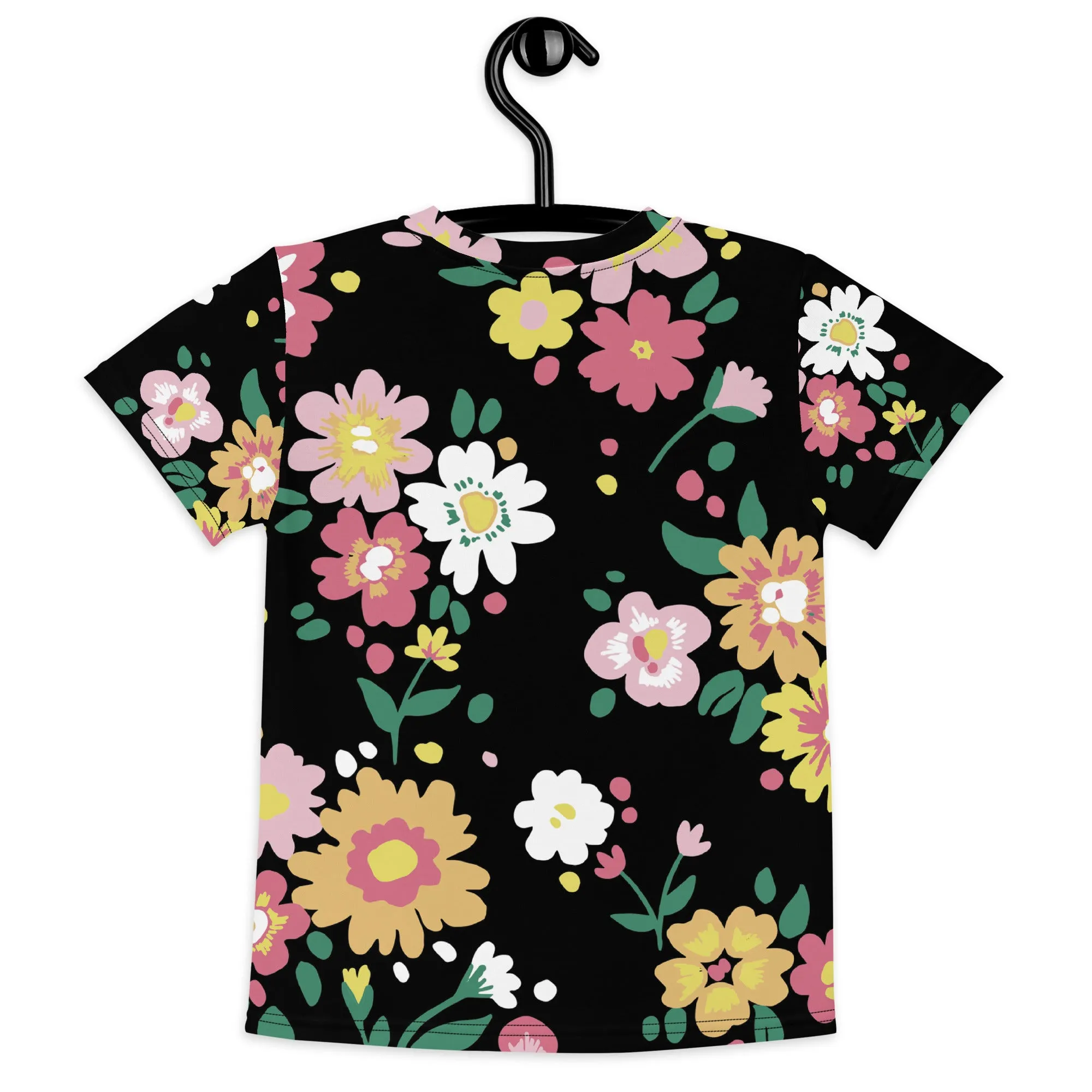 Floral petal Kids crew neck t-shirt