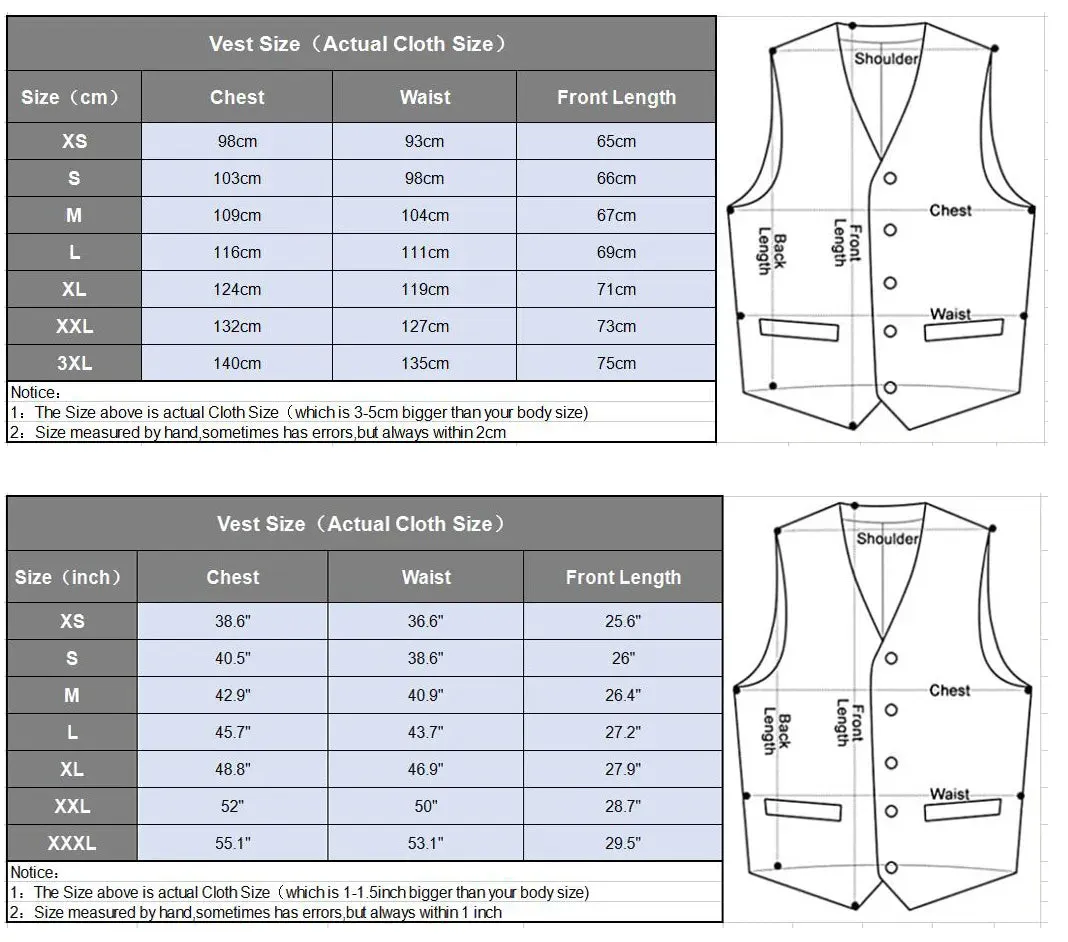 Foesce -Men's Suit Vest Blue Single Breasted Woolen Blended Mens Vest Denim Jeans Waistcoat Jacket Slim Fit Casual Formal Business