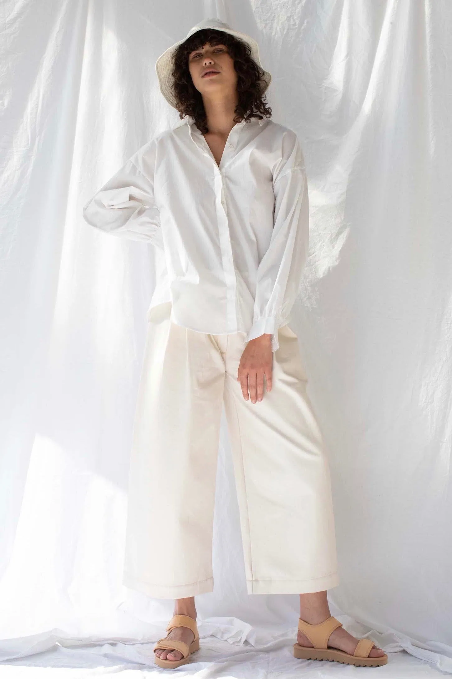 Found Organic Cotton Poplin White Oversized Shirt