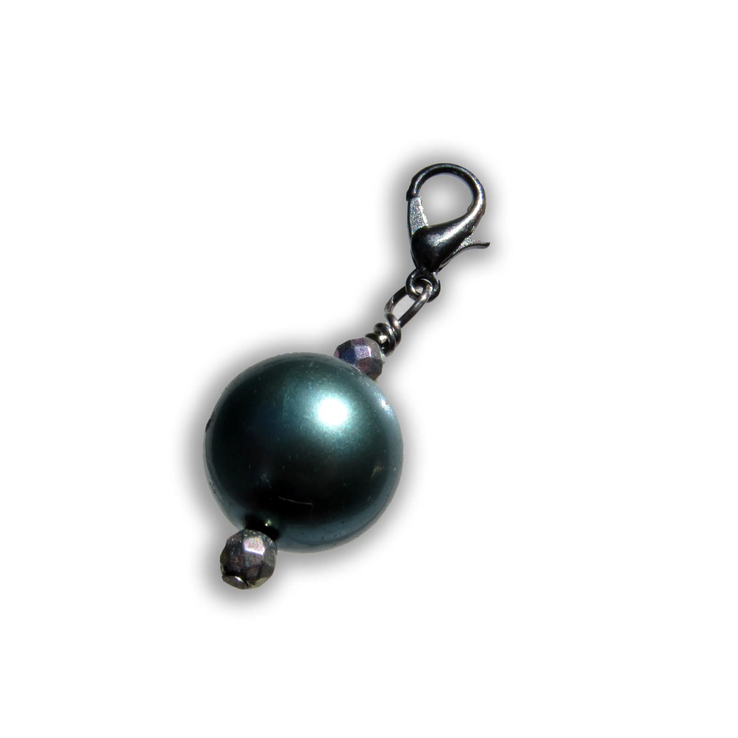 Gemstone and South Seashell Pearl Pet Collar Charm