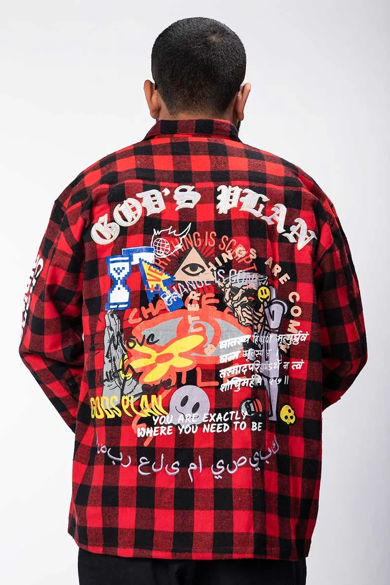 God's Plan Heavy Weight Flannel Shacket