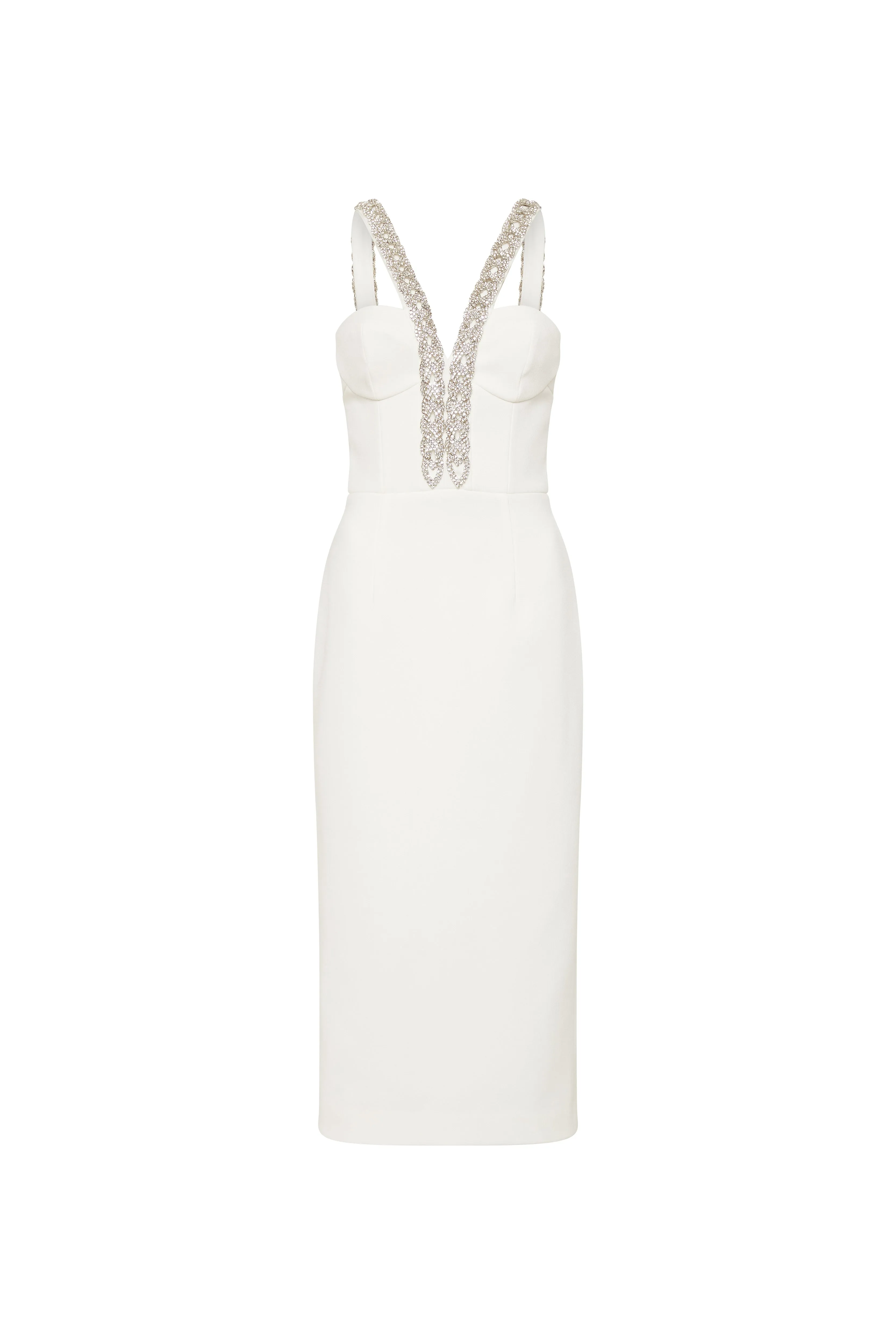 Grace Midi Dress Ivory