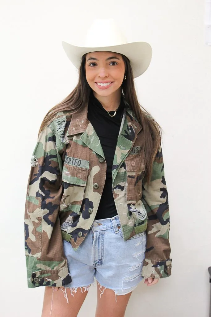 Grateful Dead Cropped Camo Jacket