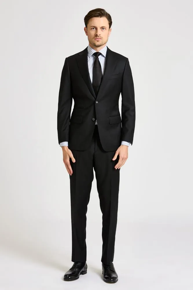 Greyson Suit - Black Wool 004