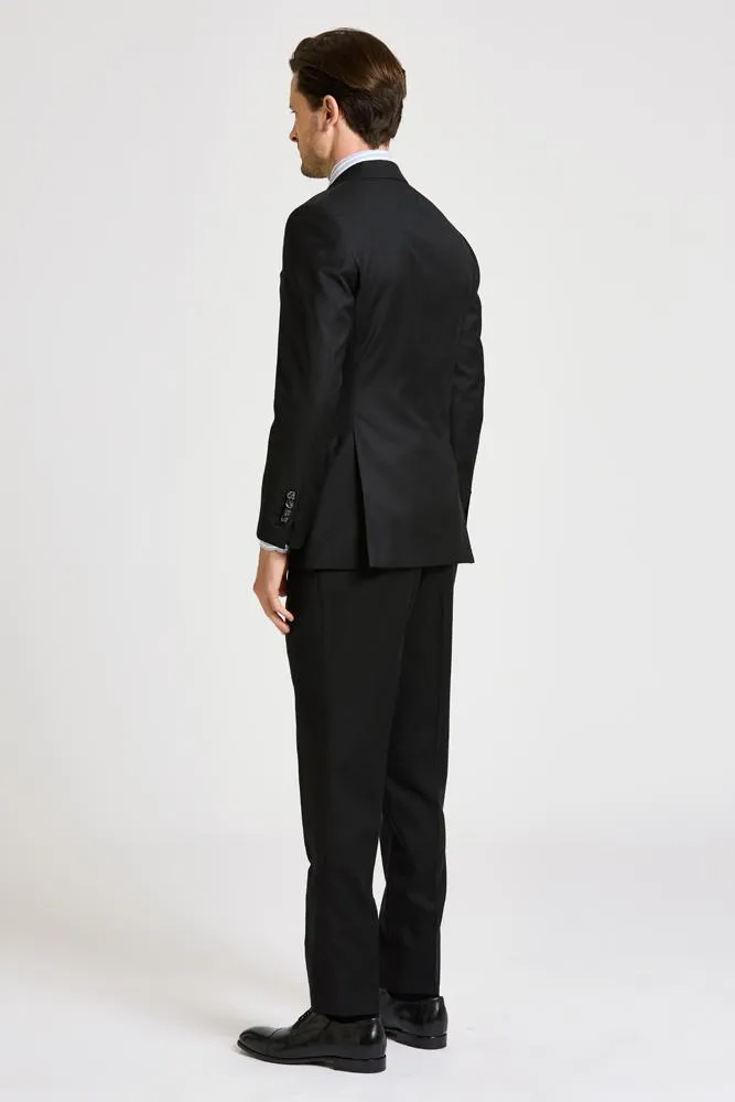 Greyson Suit - Black Wool 004