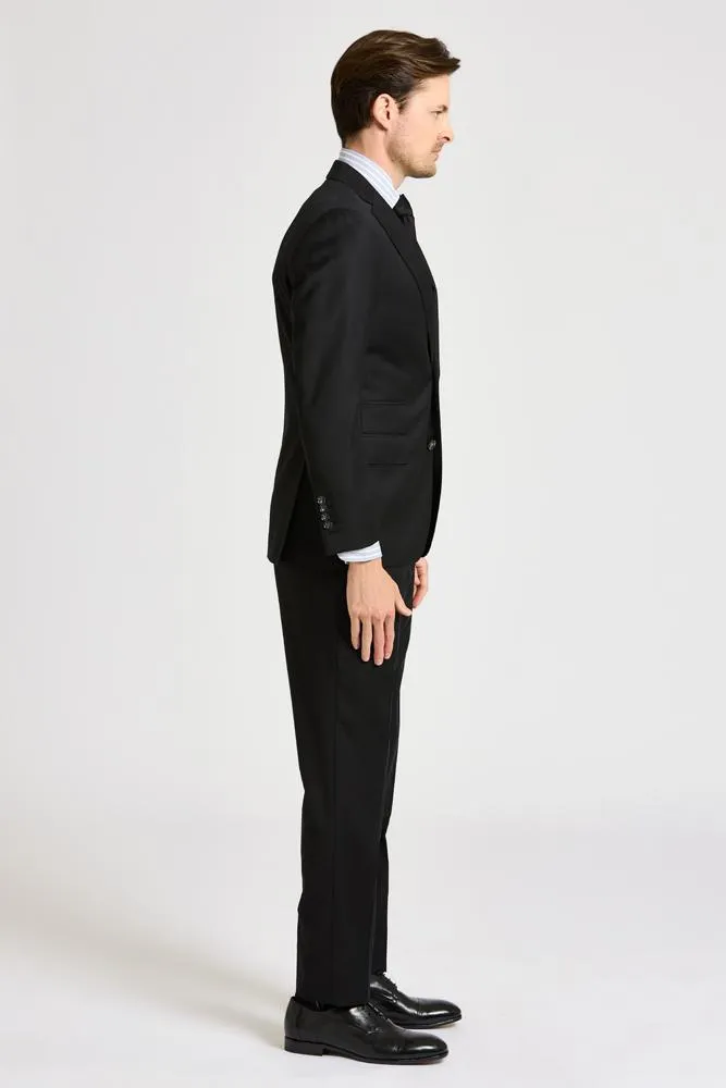 Greyson Suit - Black Wool 004