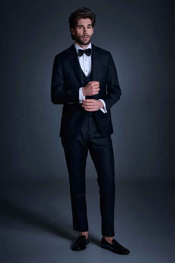 Greyson Suit - Black Wool 004