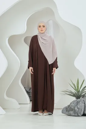 Hani Two-piece Abaya in Brown