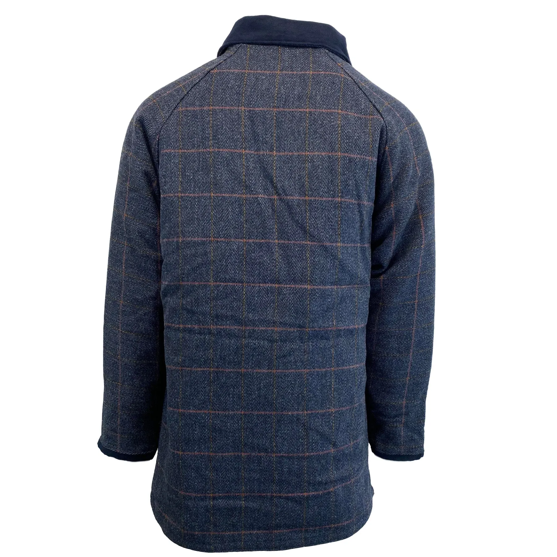 Hazy Blue Mens Derby Tweed Waterproof Jacket