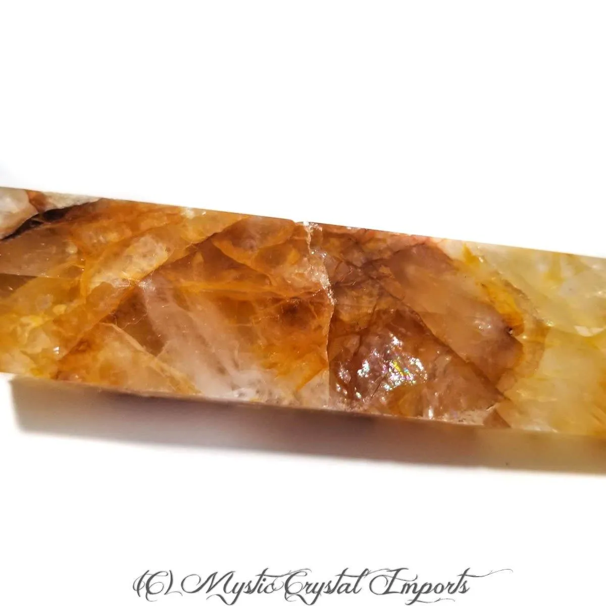 Hematoid Quartz Crystal - Golden Healer Point - 6