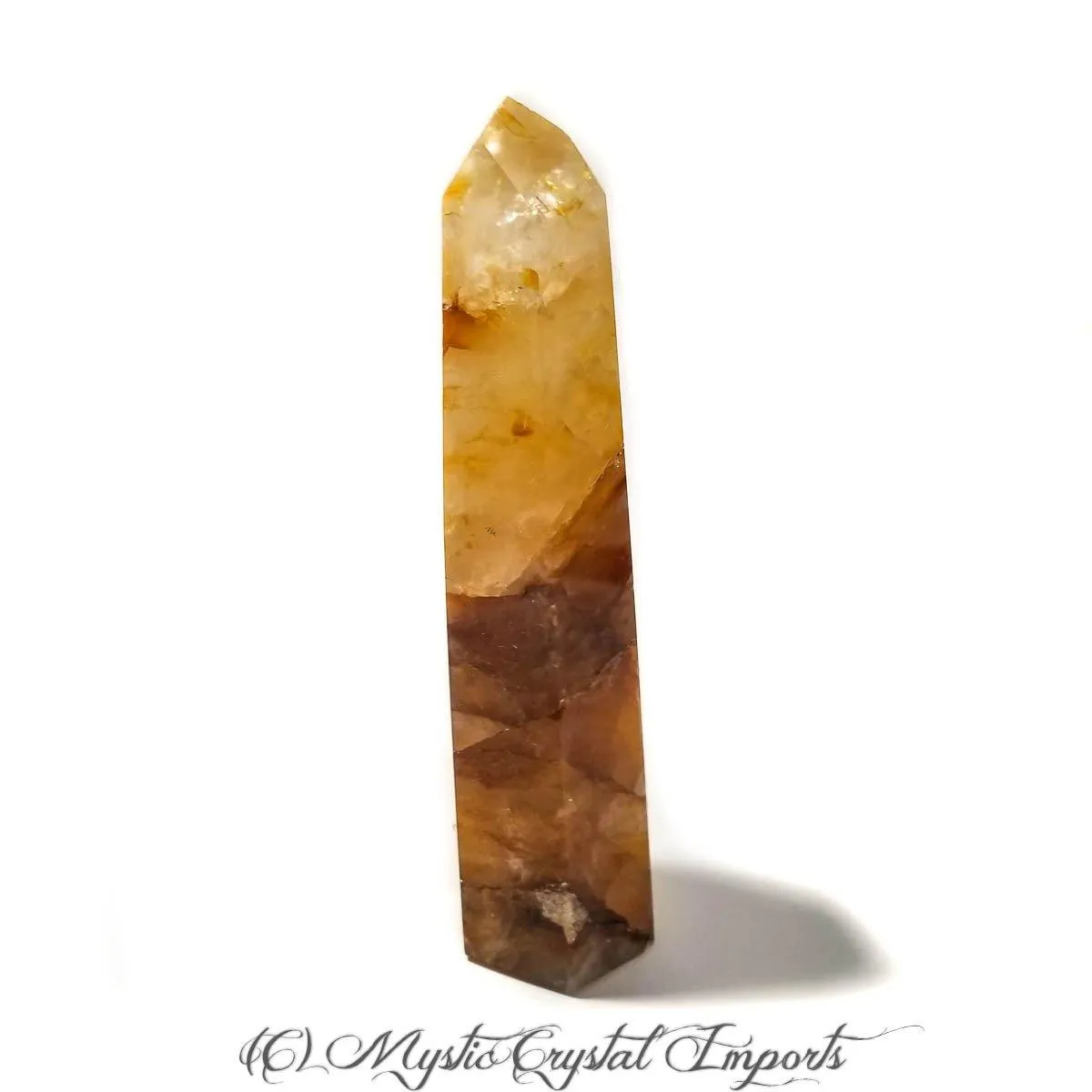 Hematoid Quartz Crystal - Golden Healer Point - 6