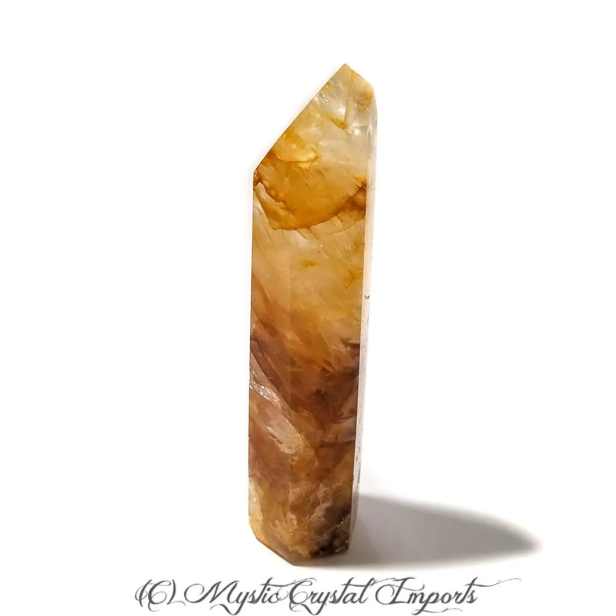 Hematoid Quartz Crystal - Golden Healer Point - 6