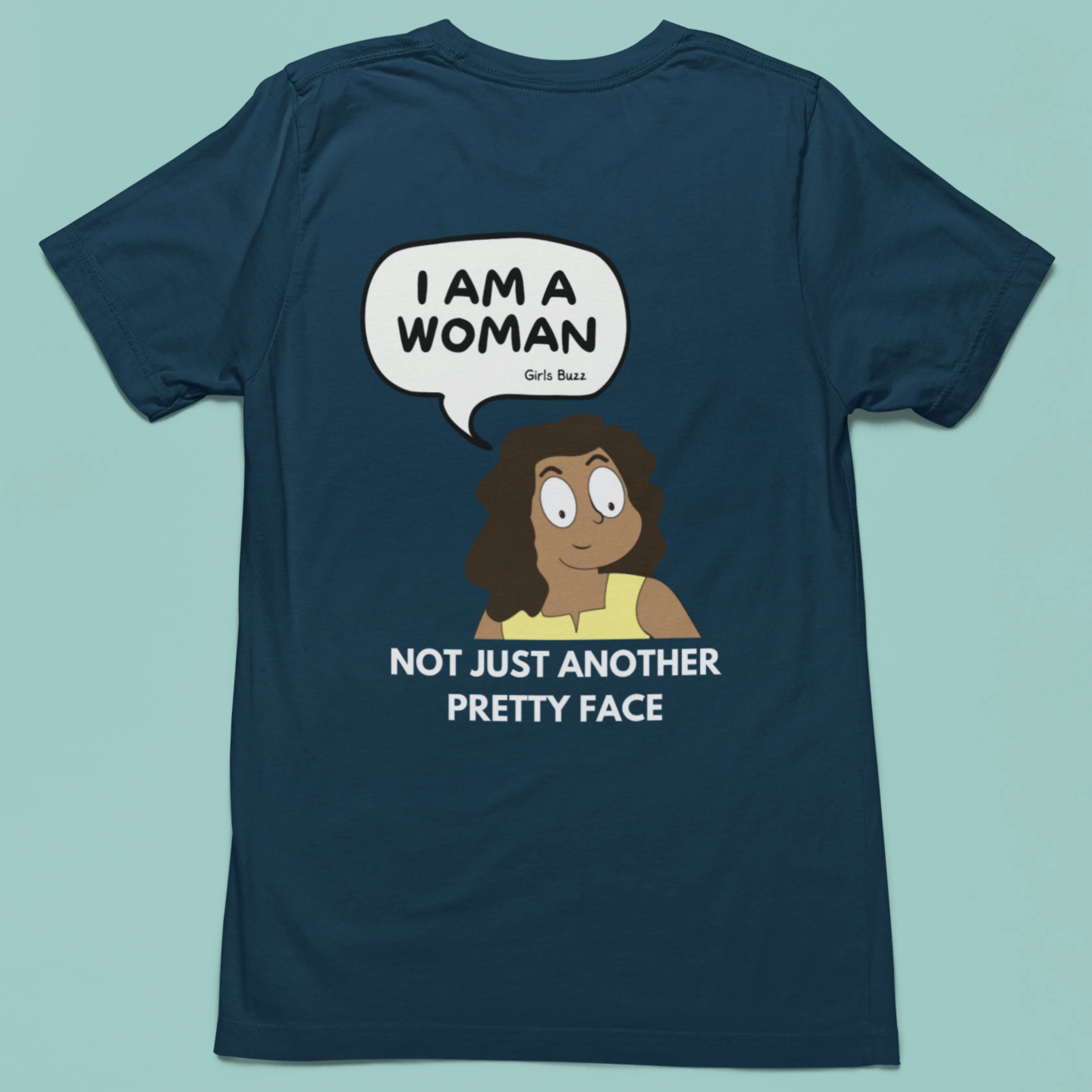 I Am A Woman Back Printed Oversized Tee