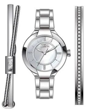 INVICTA Angel Womens Gift Set - Stainless Steel  - Cuff - Cuff with Crystals