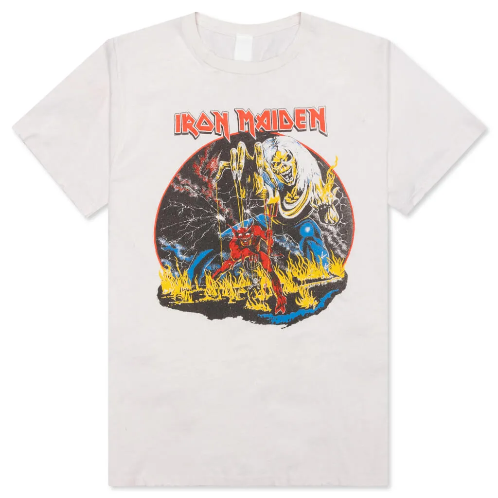 Iron Maiden Tee - Vintage White/Black