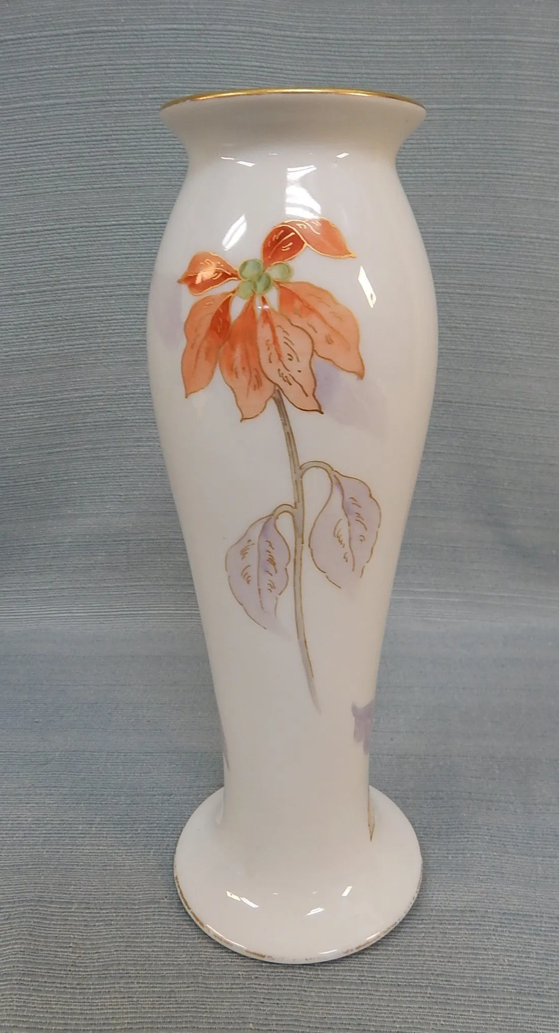 J. Pouyat Hand-Painted Limoges Vase