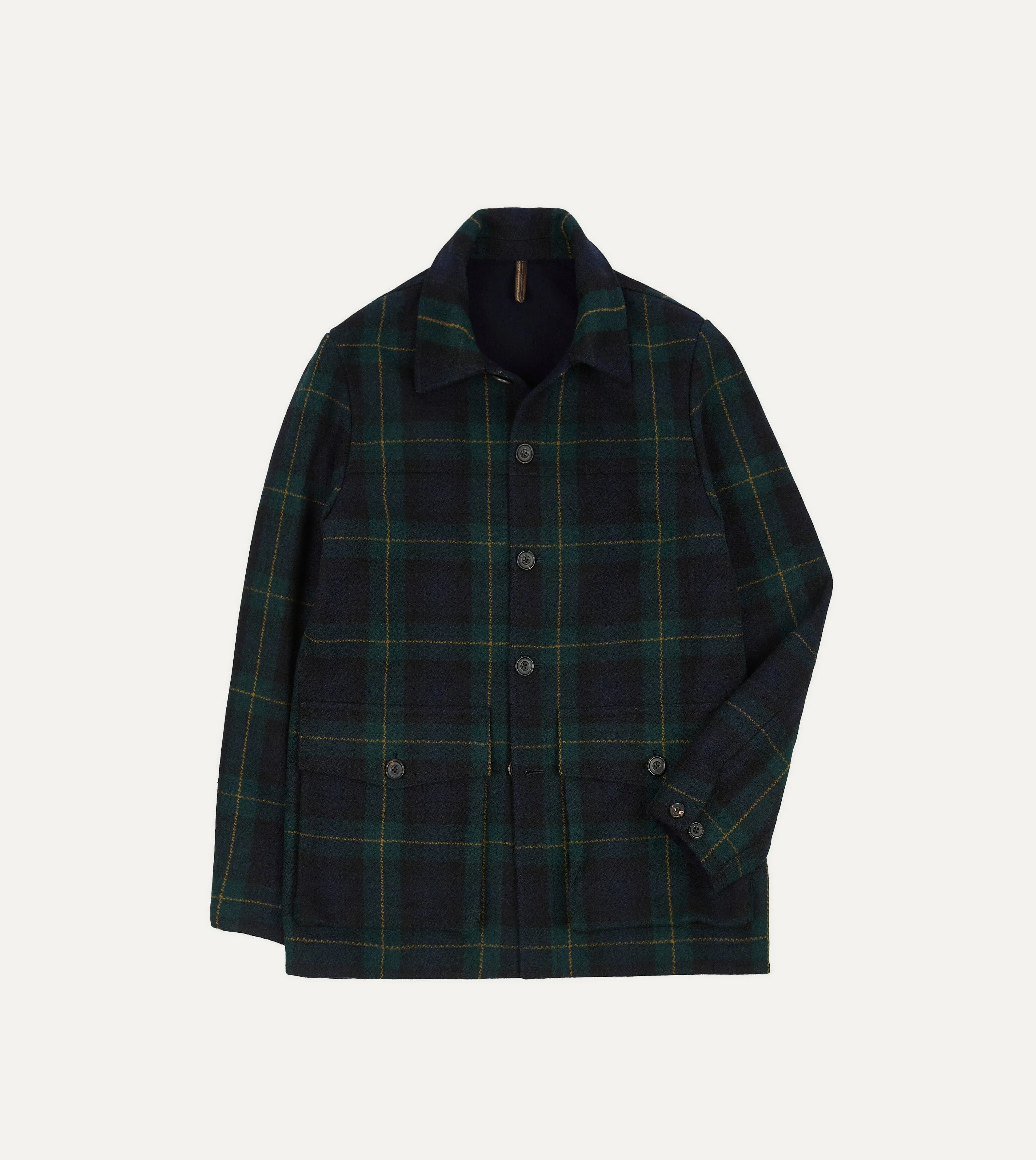 Johnston Check Melton Wool Donkey Chore Jacket