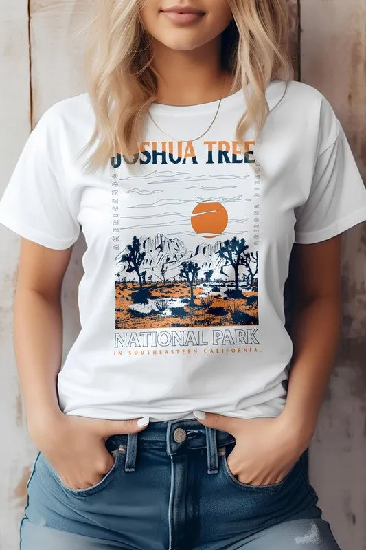 Joshua tree in desert mountain, Graphic Tee