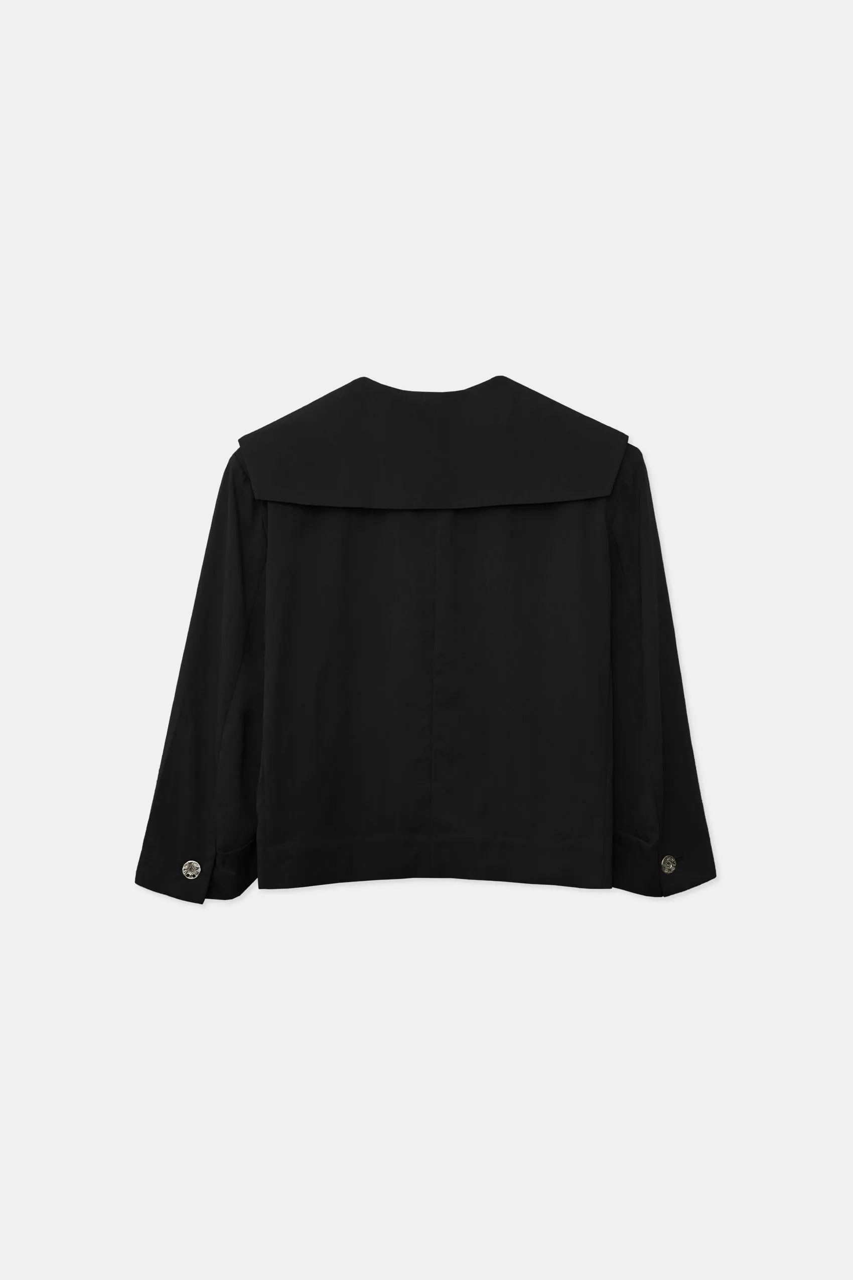 Karina Cropped Shirt, Black