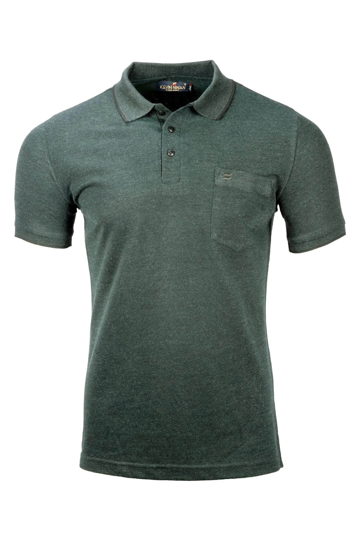 Kevin Ninan Two-tone Green Polo T-shirt