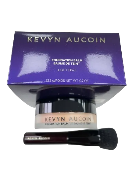 Kevyn Aucoin Foundation Balm with brush BNIB Light Fb 4.5 22G